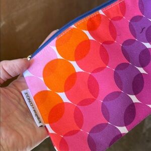 Clinique Pink and Orange Cosmetic Bag